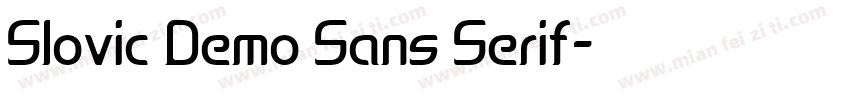 Slovic Demo Sans Serif字体转换